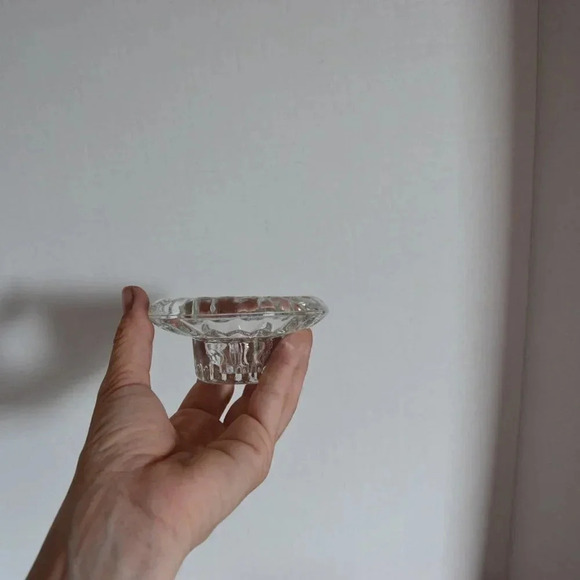 Vtg Glass Candlestick holders - Picture 4 of 7